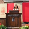 pretending to give a speech at convocation